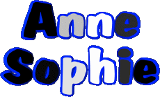 First Names FEMININE - France A Composed Anne Sophie 