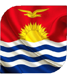 Flags Oceania Kiribati Square 