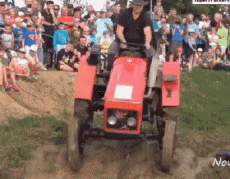 Humor -  Fun Transport Tractor Accident Fail 