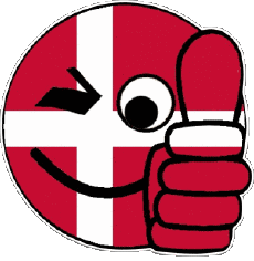 Flags Europe Denmark Smiley-01 