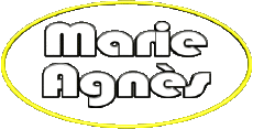 Vorname WEIBLICH - Frankreich M Zusammengesetzter Marie Agnès 