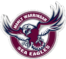 Sports Rugby Club Logo Australie Manly Warringah Sea Eagle 
