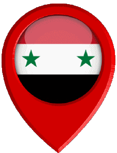 Bandiere Asia Siria Perno di posizione 