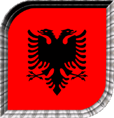 Bandiere Europa Albania Quadrato 