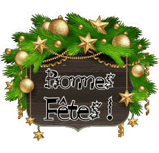 Mensajes Francés Bonnes Fêtes (Noël) Serie 17 