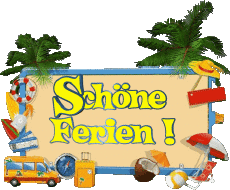 Messagi Tedesco Schöne Ferien Sfondo trasparente 06 