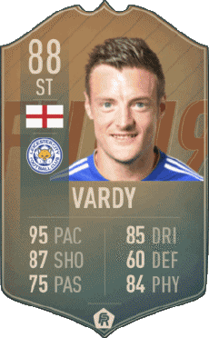 Multi Media Video Games F I F A - Card Players England Jamie Vardy 