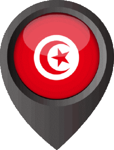 Bandiere Africa Tunisia Perno di posizione 