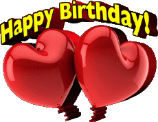 Mensajes Inglés Happy Birthday Balloons - Confetti 005 