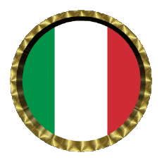 Bandiere Europa Italia Rotondo - Anelli 