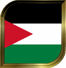 Drapeaux Asie Jordanie Carré 