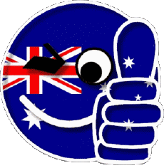 Drapeaux Océanie Australie National Smiley - OK 