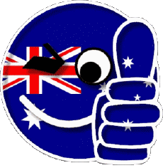 Flags Oceania Australia Smiley - OK 