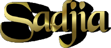 Nombre FEMENINO - Magreb Musulmán S Sadjia 