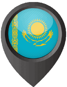 Bandiere Asia Kazakistan Perno di posizione 