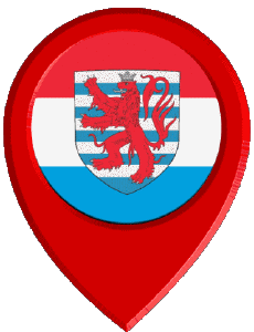 Flags Europe Luxembourg Location Pin 