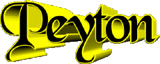 Vorname MANN - UK - USA - IRL - AUS - NZ P Peyton 