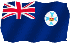 Fahnen Ozeanien Australien Queensland Welligkeit 