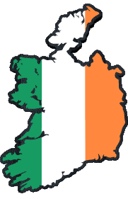 Flags Europe Ireland Map 