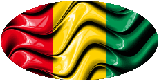Bandiere Africa Guinea Ovale 01 