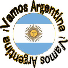 Messagi Spagnolo Vamos Argentina Bandera 