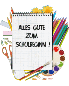 Messages Allemand Alles Gute zum Schulbeginn Fond Transparent 001 