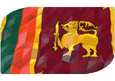 Flags Asia Sri Lanka Rectangle 