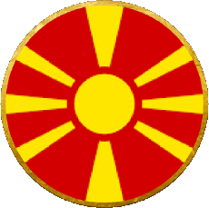 Flags Europe Macedonia Round 