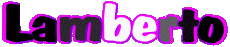 Prénoms MASCULIN - Italie L Lamberto 