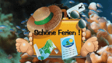 Messages German Schöne Ferien Animated Background 006 