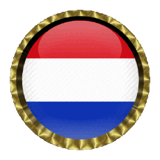 Fahnen Europa Niederlande Rund - Ringe 