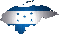 Drapeaux Amériques Honduras Carte 