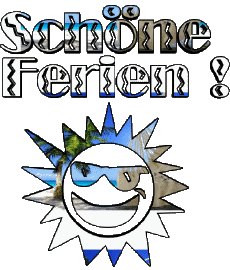 Messagi Tedesco Schöne Ferien Sfondo trasparente 04 
