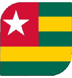 Bandiere Africa Togo Quadrato 