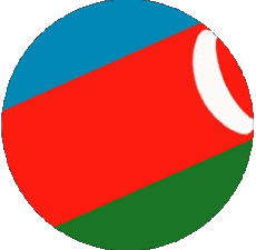 Drapeaux Asie Azerbaïdjan Sphere - Cube 