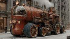 Umorismo -  Fun A.I Miscela Epic Steampunk Vehicule 
