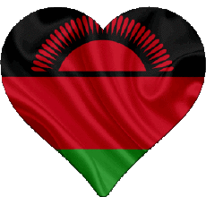 Flags Africa Malawi Heart 