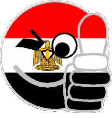 Flags Africa Egypt Smiley - OK 
