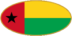 Bandiere Africa Guinea Bissau Ovale 01 