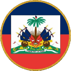 Bandiere America Haiti Rond 
