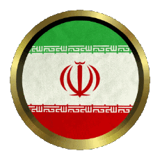Fahnen Asien Iran Rund - Ringe 