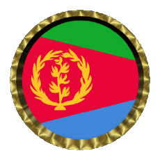Drapeaux Afrique Erythrée Rond - Anneaux 