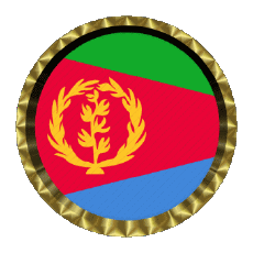 Flags Africa Eritrea Round - Rings 