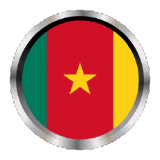 Fahnen Afrika Kamerun Rund - Ringe 