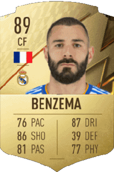 Multimedia Videospiele F I F A - Karten Spieler Frankreich Karim Benzema 