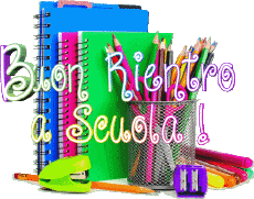Messages Italian Buon Rientro a Scuola Transparent Background 004 