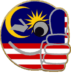 Flags Asia Malaysia Smiley - OK 