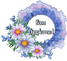 Messages Italien Buon Compleanno Floreale 020 