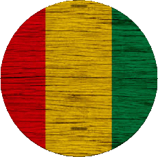 Bandiere Africa Guinea Tondo 