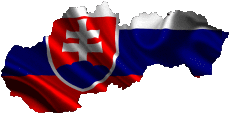 Drapeaux Europe Slovaquie Carte 
